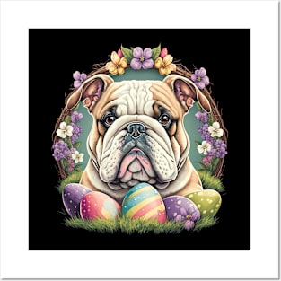 Easter Bulldog Posters and Art